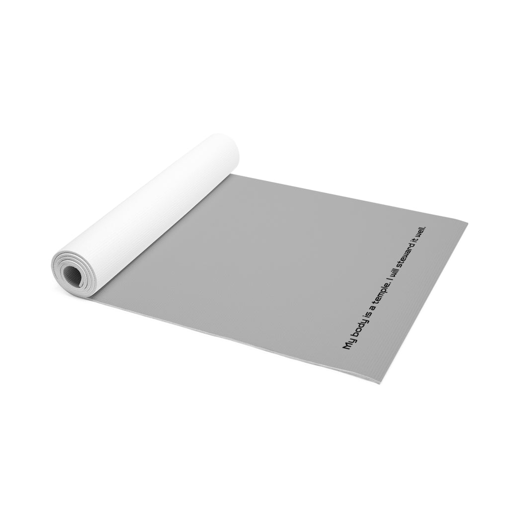 TMPL Premium Stretch & Mobility Mat- Light Gray/Beige